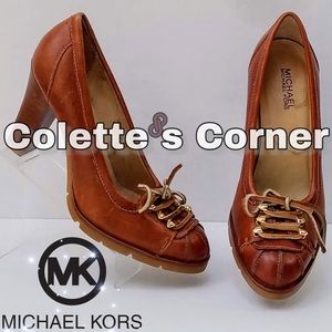 💼Michael Kors Honey Winter Warrior Lug Sole Pumps